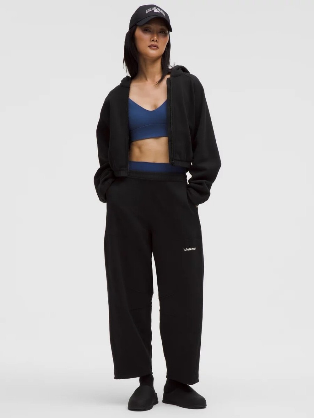 LULULEMON Loungeful Barrel-Leg High-Rise Cropped Pant SIZE XXXS Black Color